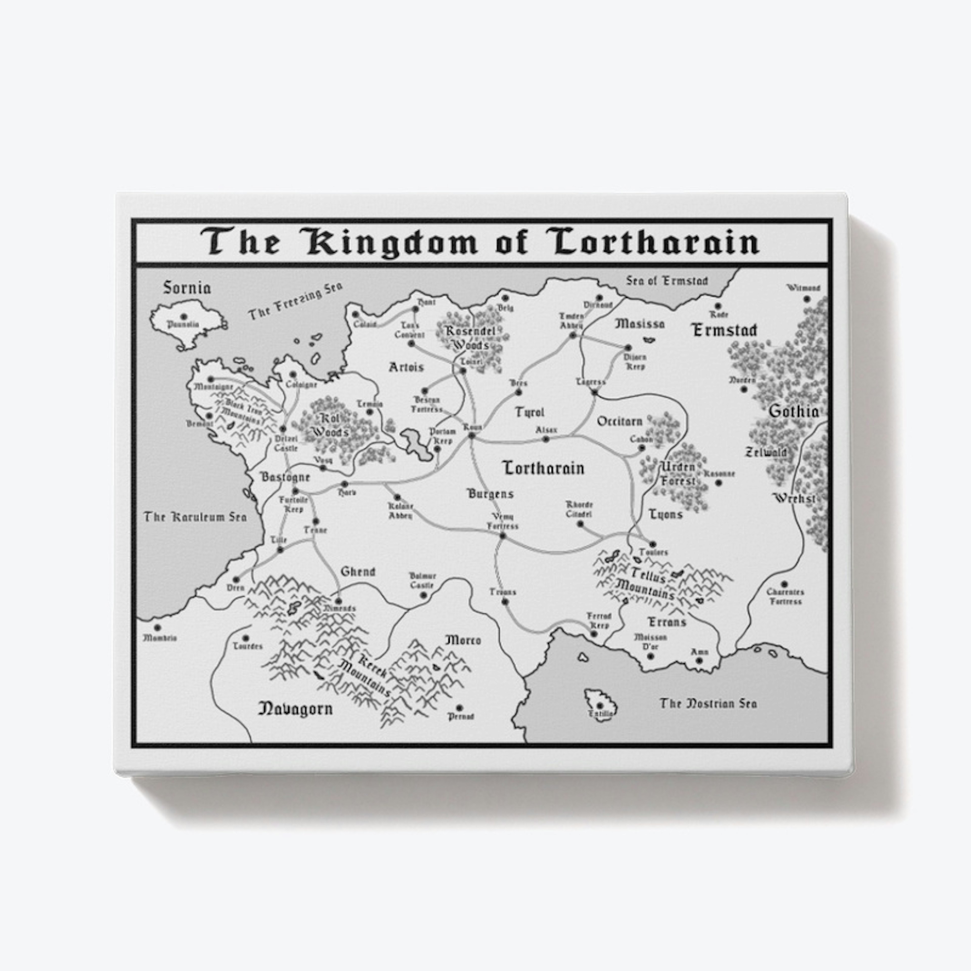 The Kingdom of Lortharain Map
